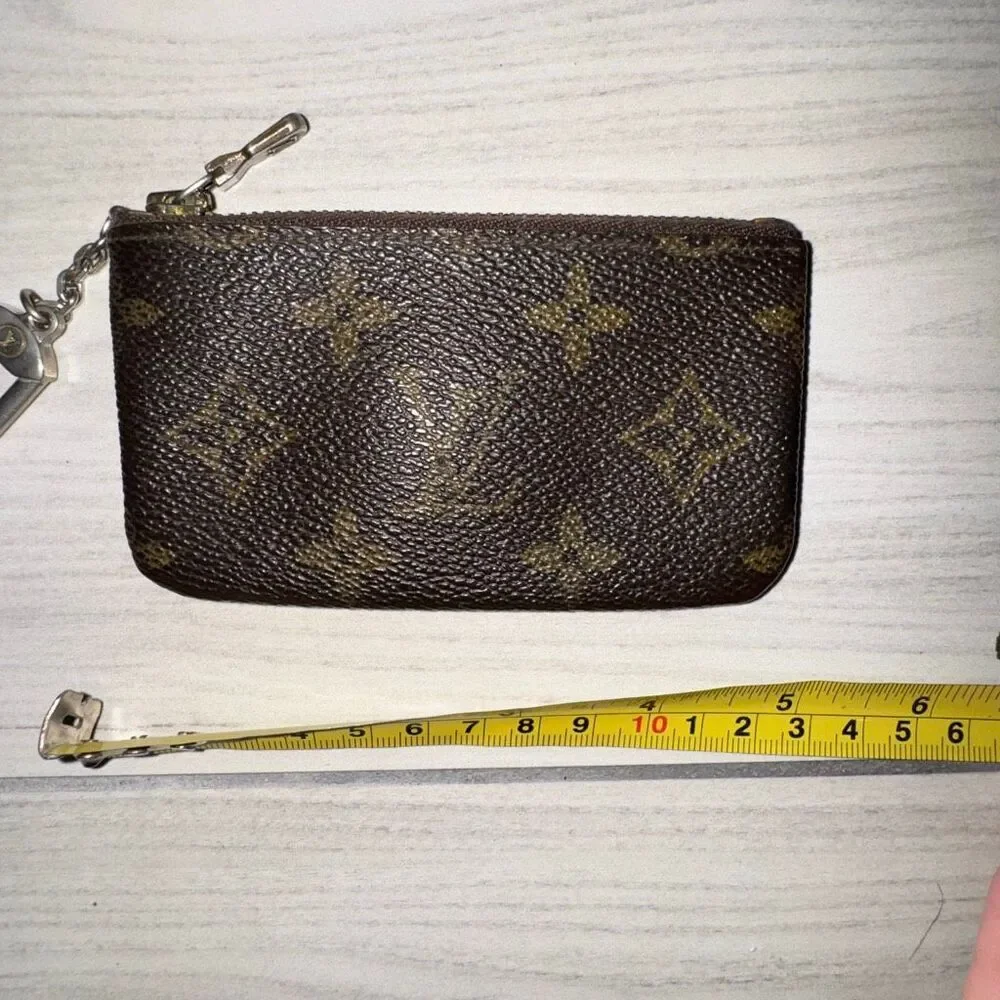 Louis Vuitton Monogram coin purse keychain  with an Entrupy Certificate of Authe